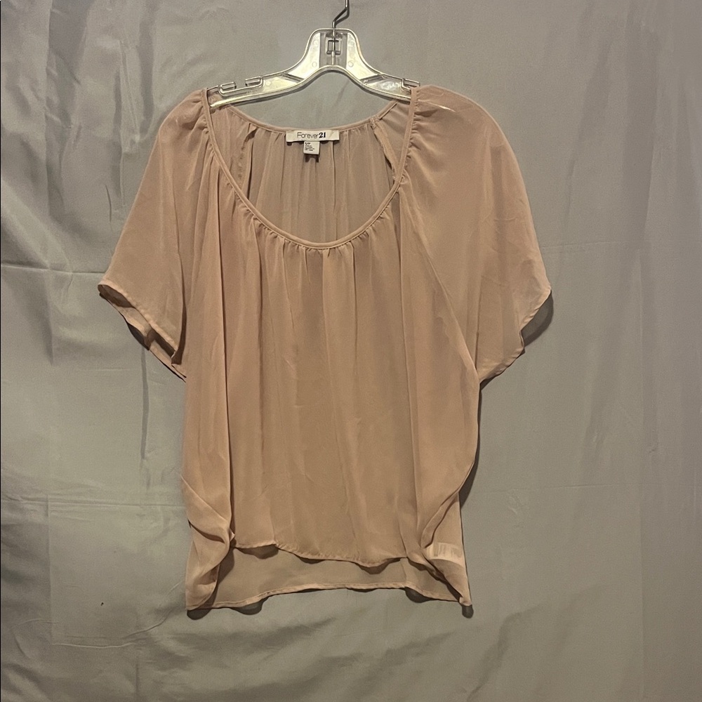 Forever 21 Women's Blouse in Light Beige